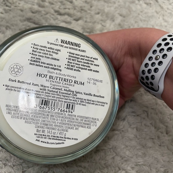 BBW limited edition candle hot buttered rum ☕️ - Picture 3 of 6